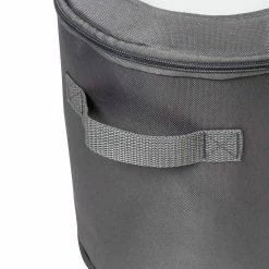 New 🎉 Honey Can Do Gray 8" Round Dinnerware Storage Box 👏 -Honey Can Do Sales Store D613895S 6