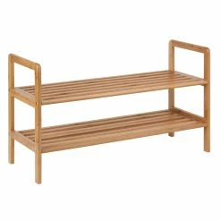 Best Sale ✔️ Honey Can Do 2-Tier Bamboo 👟 Shoe Rack 😍 -Honey Can Do Sales Store D613896S 3