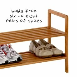 Best Sale ✔️ Honey Can Do 2-Tier Bamboo 👟 Shoe Rack 😍 -Honey Can Do Sales Store D613896S 6