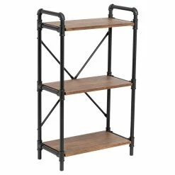 Best reviews of 😍 Honey Can Do 3-Tier Industrial Black Bookshelf 🎉 -Honey Can Do Sales Store D613899S 3