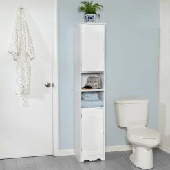 Coupon π Honey Can Do White Bathroom Storage Cabinet π 13 Coupon π Honey Can Do White Bathroom Storage Cabinet π -Honey Can Do Sales Store D613900S 1