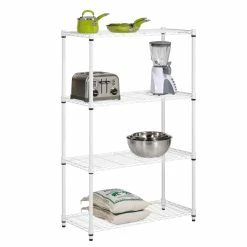 Brand new ✨ Honey Can Do White 4-Tier Heavy-Duty Adjustable Shelving Unit 🎉