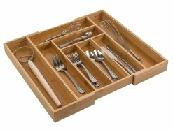 Best Sale 😉 Honey Can Do Expandable Large Silverware Bamboo Drawer Organizer 🥰 -Honey Can Do Sales Store D613911S 4