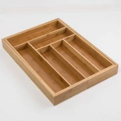 Best Sale 😉 Honey Can Do Expandable Large Silverware Bamboo Drawer Organizer 🥰 -Honey Can Do Sales Store D613911S 5