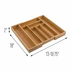Best Sale 😉 Honey Can Do Expandable Large Silverware Bamboo Drawer Organizer 🥰 -Honey Can Do Sales Store D613911S 6