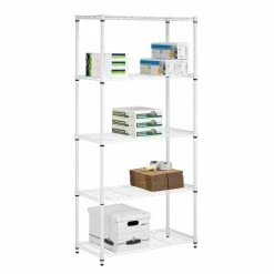 Top 10 😍 Honey Can Do White 5-Tier Heavy-Duty Adjustable Shelving Unit ✔️
