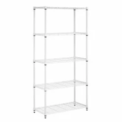 Top 10 π Honey Can Do White 5-Tier Heavy-Duty Adjustable Shelving Unit βοΈ 18 Top 10 π Honey Can Do White 5-Tier Heavy-Duty Adjustable Shelving Unit βοΈ -Honey Can Do Sales Store D613914S 4