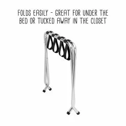 Outlet 🧨 Honey Can Do Chrome KD Luggage Rack 🛒 -Honey Can Do Sales Store D613915S 10