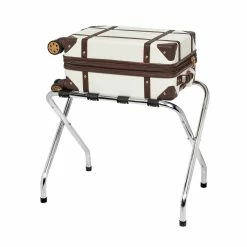 Outlet 🧨 Honey Can Do Chrome KD Luggage Rack 🛒