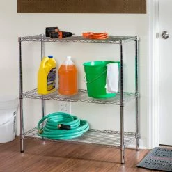 Outlet β Honey Can Do Chrome 3-Tier Heavy-Duty Adjustable Shelf Storage Unit π€© 18 Outlet β Honey Can Do Chrome 3-Tier Heavy-Duty Adjustable Shelf Storage Unit π€© -Honey Can Do Sales Store D613917S 1