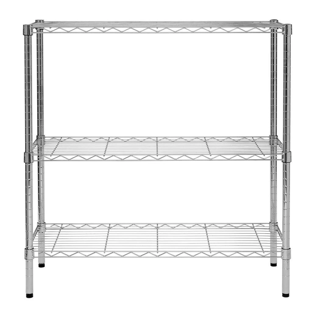 Outlet β Honey Can Do Chrome 3-Tier Heavy-Duty Adjustable Shelf Storage Unit π€© 12 Outlet β Honey Can Do Chrome 3-Tier Heavy-Duty Adjustable Shelf Storage Unit π€© - Image 10