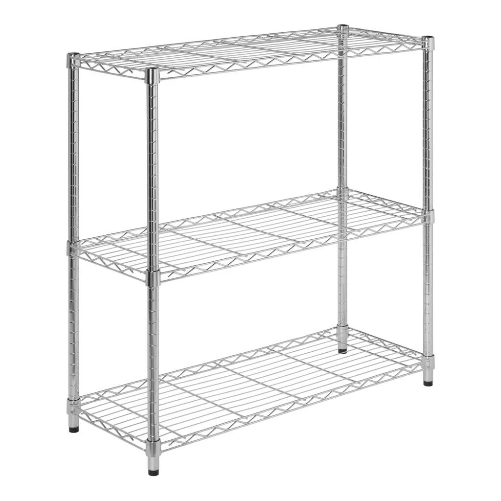 Outlet β Honey Can Do Chrome 3-Tier Heavy-Duty Adjustable Shelf Storage Unit π€© 7 Outlet β Honey Can Do Chrome 3-Tier Heavy-Duty Adjustable Shelf Storage Unit π€© - Image 5