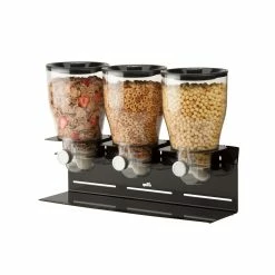 Discount π― Honey Can Do Black Triple Canister Commercial Cereal Dispenser β¨ 6 Discount π― Honey Can Do Black Triple Canister Commercial Cereal Dispenser β¨ -Honey Can Do Sales Store D613928S 2