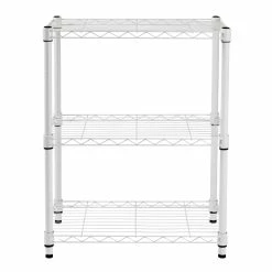 Buy 😀 Honey Can Do White 3-Tier Heavy-Duty Adjustable Shelving Unit 💯