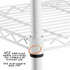 Buy 😀 Honey Can Do White 3-Tier Heavy-Duty Adjustable Shelving Unit 💯 -Honey Can Do Sales Store D613932S 8