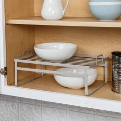 Cheap π Honey Can Do Gray Stackable Cabinet Shelf Helpers Set π€© 13 Cheap π Honey Can Do Gray Stackable Cabinet Shelf Helpers Set π€© -Honey Can Do Sales Store D613942S 2