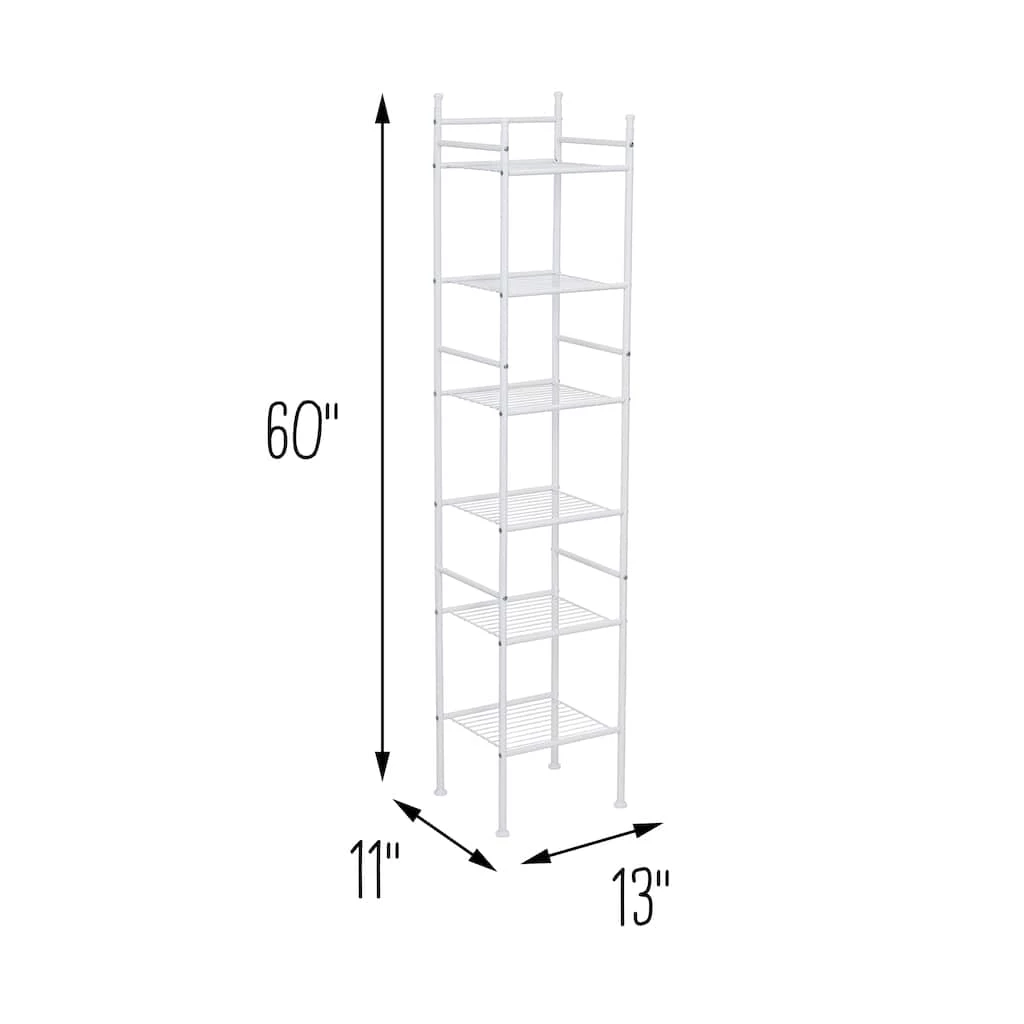 Best deal π Honey Can Do White 6-Tier Bathroom Storage Shelving Unit βοΈ 11 Best deal π Honey Can Do White 6-Tier Bathroom Storage Shelving Unit βοΈ - Image 9