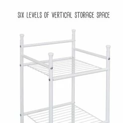 Best deal π Honey Can Do White 6-Tier Bathroom Storage Shelving Unit βοΈ 23 Best deal π Honey Can Do White 6-Tier Bathroom Storage Shelving Unit βοΈ -Honey Can Do Sales Store D613943S 12