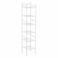 Best deal 😉 Honey Can Do White 6-Tier Bathroom Storage Shelving Unit ✔️