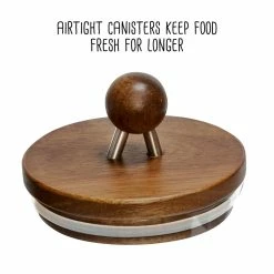 Discount β Honey Can Do Acacia Top Glass Kitchen Canister Set, 3ct. π 13 Discount β Honey Can Do Acacia Top Glass Kitchen Canister Set, 3ct. π -Honey Can Do Sales Store D613945S 6