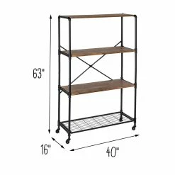 Hot Sale π Honey Can Do 4-Tier Industrial Rolling Bookshelf π€© 19 Hot Sale π Honey Can Do 4-Tier Industrial Rolling Bookshelf π€© -Honey Can Do Sales Store D613946S 6