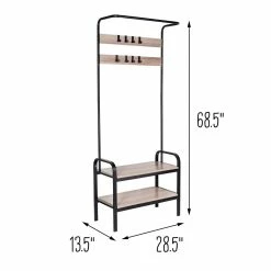Discount ❤️ Honey Can Do Willow Gray Entryway Bench ✔️ -Honey Can Do Sales Store D613947S 6