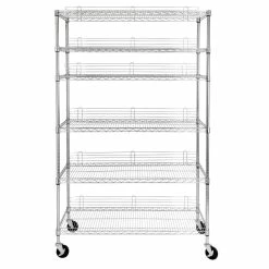 Flash Sale ✨ Honey Can Do Chrome 6-Tier Heavy-Duty Adjustable Shelving Unit 🛒