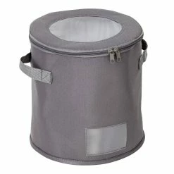 Cheapest 🧨 Honey Can Do 10" Gray Round Dinnerware Storage Box ✔️ -Honey Can Do Sales Store D613956S 3