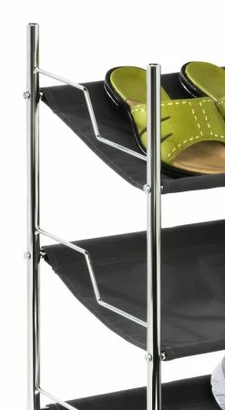 Cheap 🥰 Honey Can Do Chrome & Black 3-Tier 👟 Shoe Rack 😀 -Honey Can Do Sales Store D613959S 2