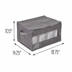 Buy 😉 Honey Can Do Gray Stemware Storage Box ⌛ -Honey Can Do Sales Store D613960S 11