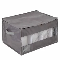 Buy 😉 Honey Can Do Gray Stemware Storage Box ⌛ -Honey Can Do Sales Store D613960S 3