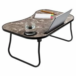 Promo 🛒 Honey Can Do Black & Faux Marble Collapsible Folding Lap Desk ⌛ -Honey Can Do Sales Store D613966S 2