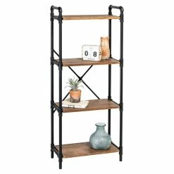 Budget π₯° Honey Can Do Black 4-Tier Industrial Bookshelf π€© 15 Budget π₯° Honey Can Do Black 4-Tier Industrial Bookshelf π€© -Honey Can Do Sales Store D613967S 2