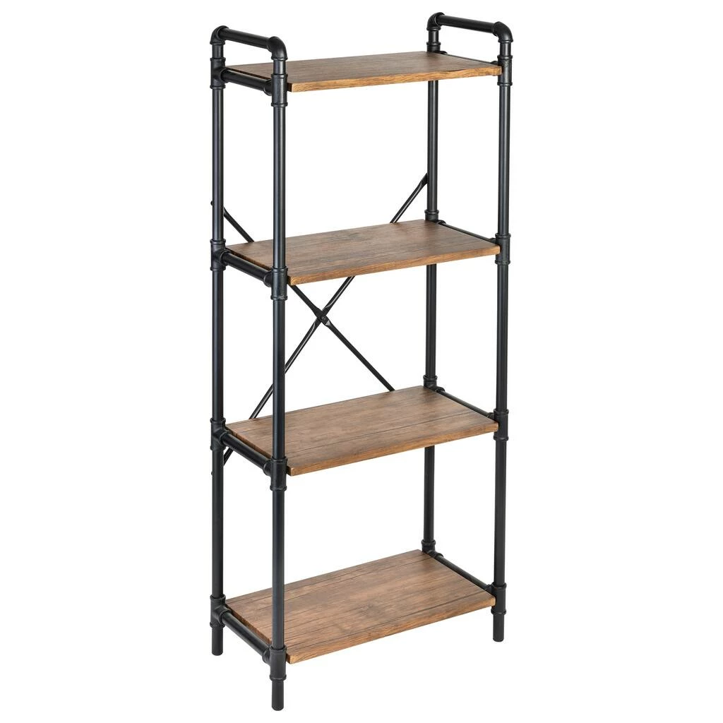 Budget π₯° Honey Can Do Black 4-Tier Industrial Bookshelf π€© 3 Budget π₯° Honey Can Do Black 4-Tier Industrial Bookshelf π€©