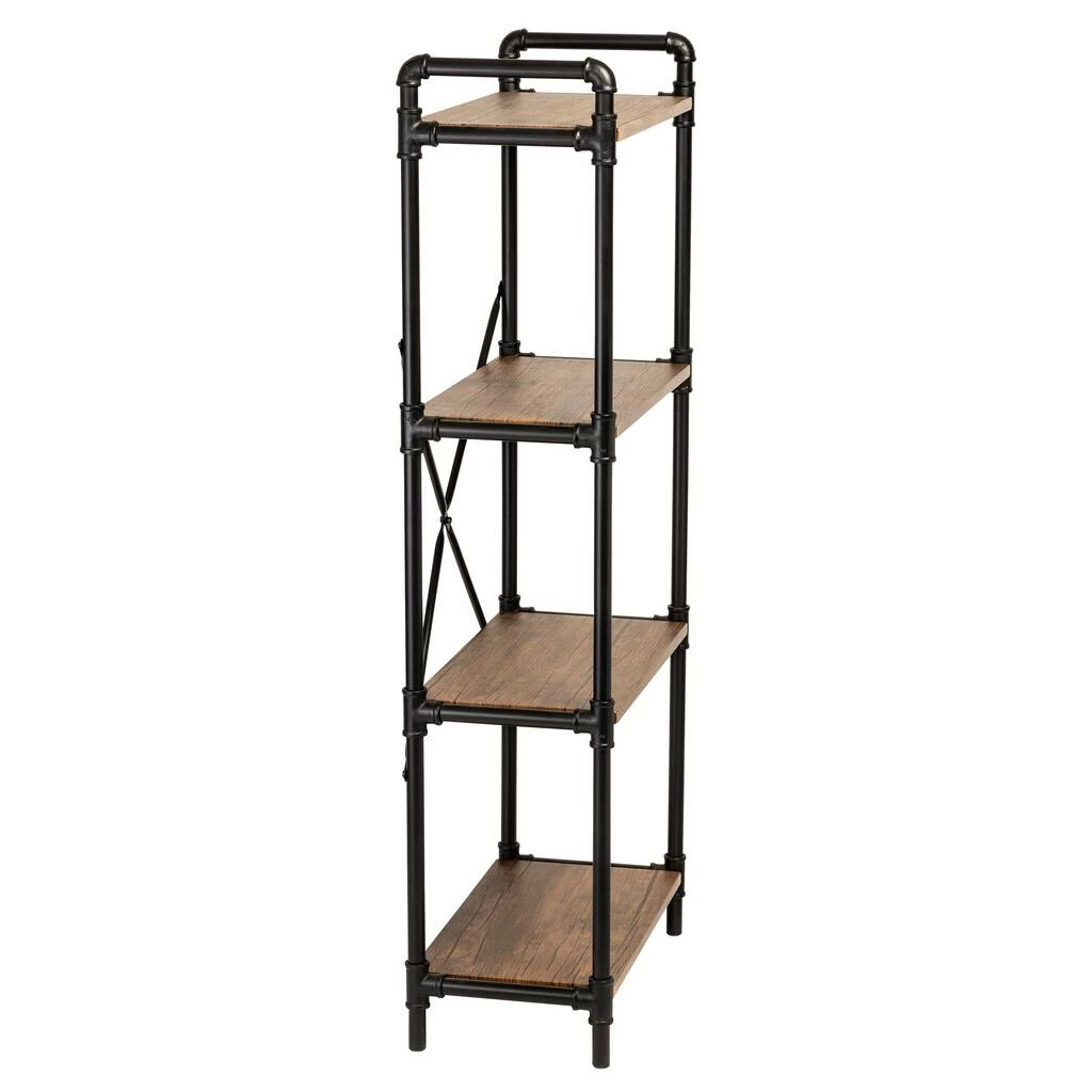 Budget π₯° Honey Can Do Black 4-Tier Industrial Bookshelf π€© 6 Budget π₯° Honey Can Do Black 4-Tier Industrial Bookshelf π€© - Image 4