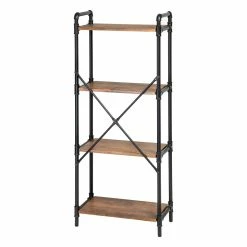 Budget π₯° Honey Can Do Black 4-Tier Industrial Bookshelf π€© 17 Budget π₯° Honey Can Do Black 4-Tier Industrial Bookshelf π€© -Honey Can Do Sales Store D613967S 5