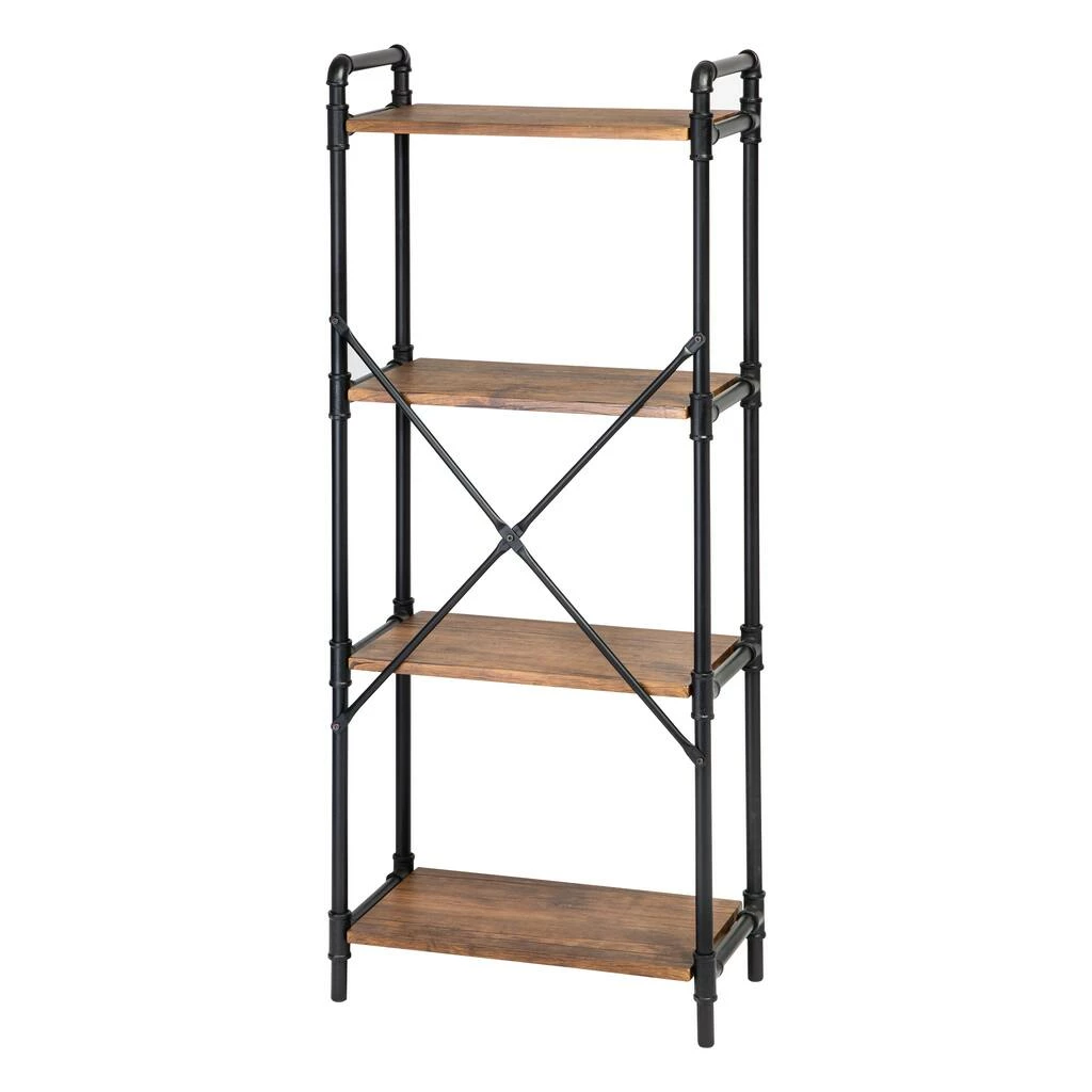 Budget π₯° Honey Can Do Black 4-Tier Industrial Bookshelf π€© 7 Budget π₯° Honey Can Do Black 4-Tier Industrial Bookshelf π€© - Image 5