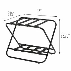 Deals π Honey Can Do Black 2-Tier KD Luggage Rack π 15 Deals π Honey Can Do Black 2-Tier KD Luggage Rack π -Honey Can Do Sales Store D613977S 6