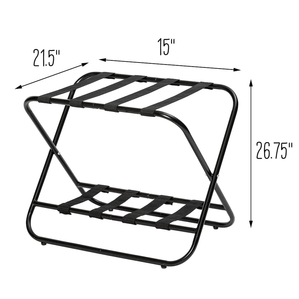 Deals π Honey Can Do Black 2-Tier KD Luggage Rack π 8 Deals π Honey Can Do Black 2-Tier KD Luggage Rack π - Image 6