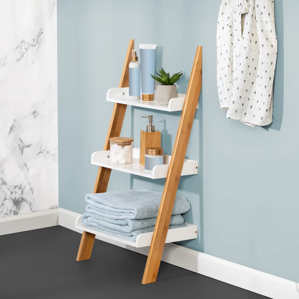New π Honey Can Do White 3-Tier Leaning Ladder Shelf β€οΈ 4 New π Honey Can Do White 3-Tier Leaning Ladder Shelf β€οΈ - Image 2