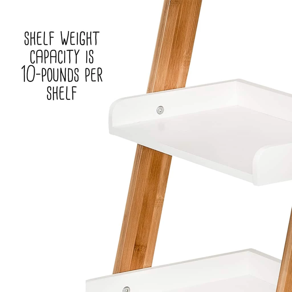 New π Honey Can Do White 3-Tier Leaning Ladder Shelf β€οΈ 9 New π Honey Can Do White 3-Tier Leaning Ladder Shelf β€οΈ - Image 7