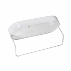 Best reviews of 😍 Honey Can Do White Wall Mounted Bathroom Shelf with Towel Bar & Oval Top Tray ⌛ -Honey Can Do Sales Store D613981S 4