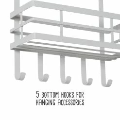 Hot Sale π Honey Can Do White Over Cabinet Door Organizer with Hooks β€οΈ 21 Hot Sale π Honey Can Do White Over Cabinet Door Organizer with Hooks β€οΈ -Honey Can Do Sales Store D613983S 10