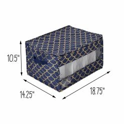 Cheap ✔️ Honey Can Do Golden Scallop Print Stemware Storage Box Set 👏 -Honey Can Do Sales Store D613984S 12