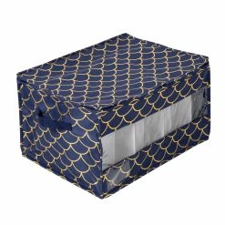 Cheap ✔️ Honey Can Do Golden Scallop Print Stemware Storage Box Set 👏 -Honey Can Do Sales Store D613984S 3