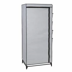 Wholesale 🎁 Honey Can Do 27" Gray Portable Wardrobe Closet with Cover & Side Pockets 🎉 -Honey Can Do Sales Store D613990S 4