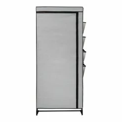 Wholesale 🎁 Honey Can Do 27" Gray Portable Wardrobe Closet with Cover & Side Pockets 🎉 -Honey Can Do Sales Store D613990S 8