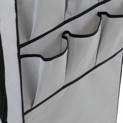 Wholesale 🎁 Honey Can Do 27" Gray Portable Wardrobe Closet with Cover & Side Pockets 🎉 -Honey Can Do Sales Store D613990S 9
