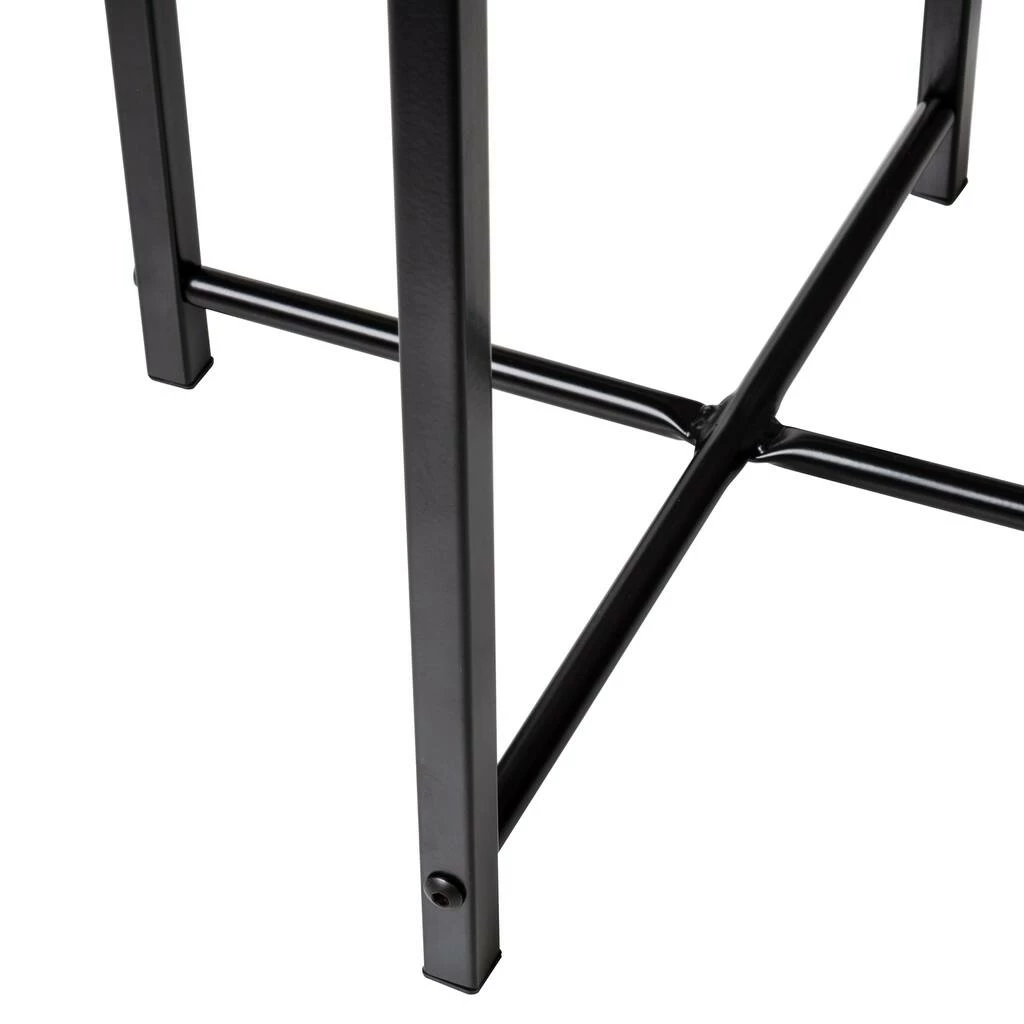 Discount π Honey Can Do Natural X-Pattern Base Round Side Table π 7 Discount π Honey Can Do Natural X-Pattern Base Round Side Table π - Image 5