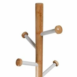 Discount 🤩 Honey Can Do 69.3" White Freestanding Corner 🧥 Coat Rack ✔️ -Honey Can Do Sales Store D614071S 6